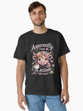 Apparently I Have An Attitude Funny Sarcastic Highland Cow Classic T-Shirt | Graphic T-Shirt for Unisex