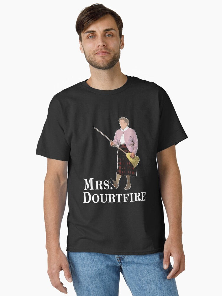 Mrs Doubtfire Classic Tshirt Fun Graphic T Shirts- Cheap Cool Shirts For Men- Mens Tee Design- Running Women Customize T-Shirt Classic T-Shirt | Graphic T-Shirt for Unisex