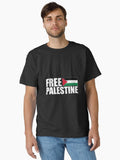 Free Palestine Free Gaza Palestine Flag Arabic Classic T Shirt T Shirt Limited Vibe