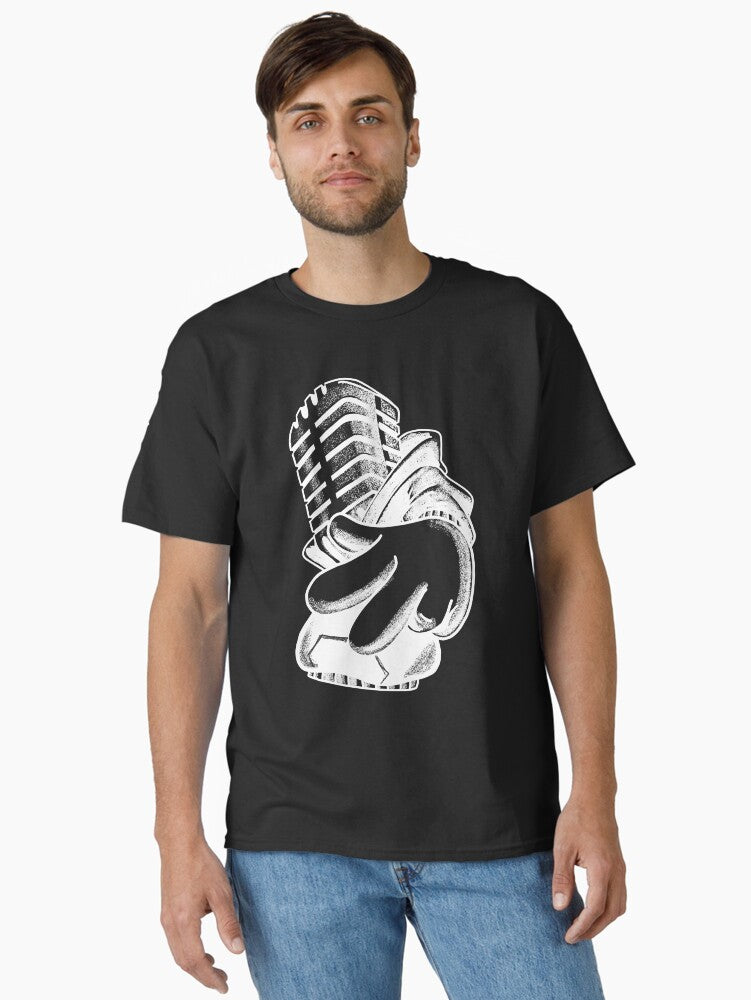 Cool design microphone Classic T-Shirt | Graphic T-Shirt for Unisex