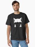 Black and white silhouette raccoon Classic T-Shirt | Graphic T-Shirt for Unisex