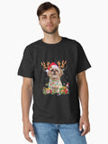 Shih Tzu Reindeer Pajamas Dog Classic T-Shirt | Premium Unisex T-Shirt, Trending Graphic Tee