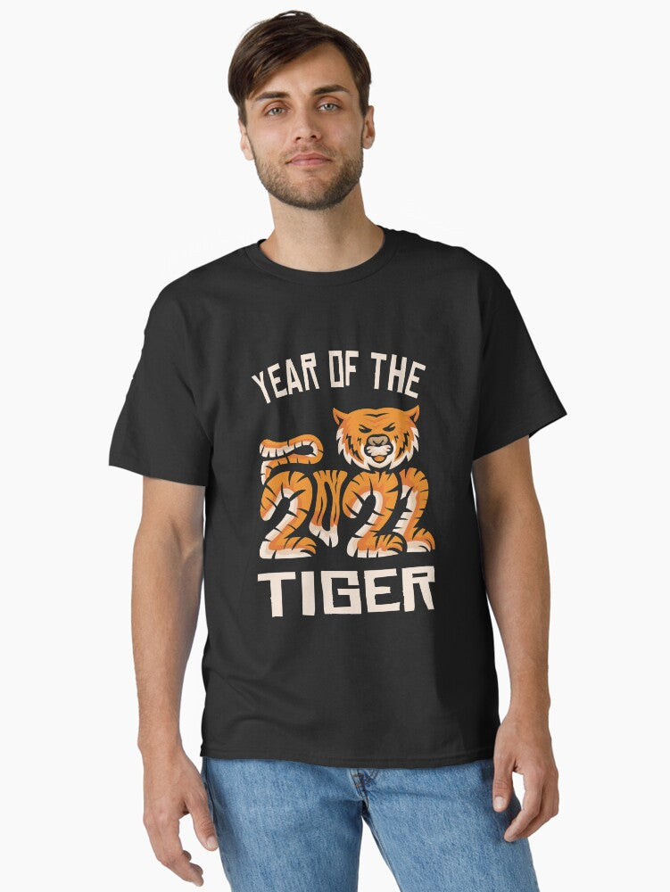 Chinese New Year - Year Of The Tiger 2022 Cute Tiger Classic T-Shirt | Premium Unisex T-Shirt, Trending Graphic Tee