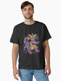 Festive Mardi Gras Alligator New Orleans Classic T Shirt T Shirt Premium Print