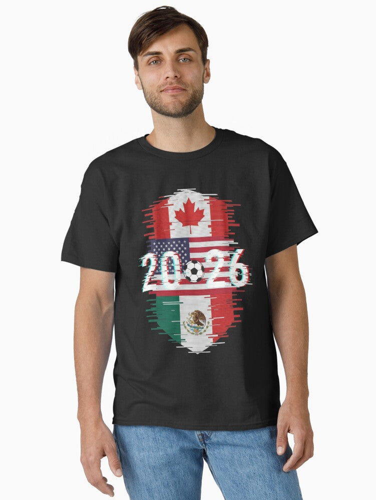 Glitched United 2026 - North America Emblem Classic T-Shirt