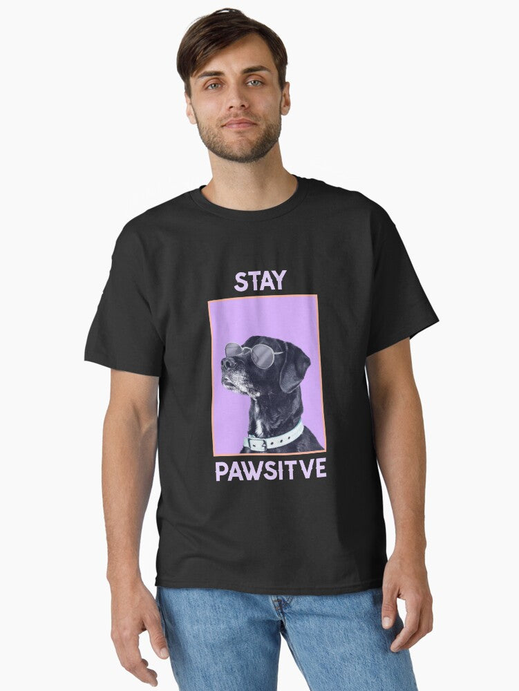 Stay Pawsitive 1 Design Classic T-Shirt