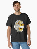 Gears of Mind, Brain With Jellow Sunflowers, Mental Health Matters T-Shirt