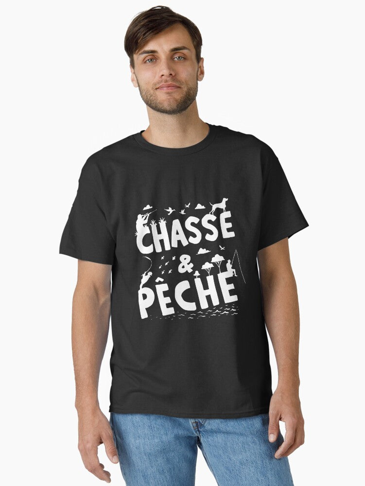 Chasses and Peche Hunting and Fishing T-Shirt