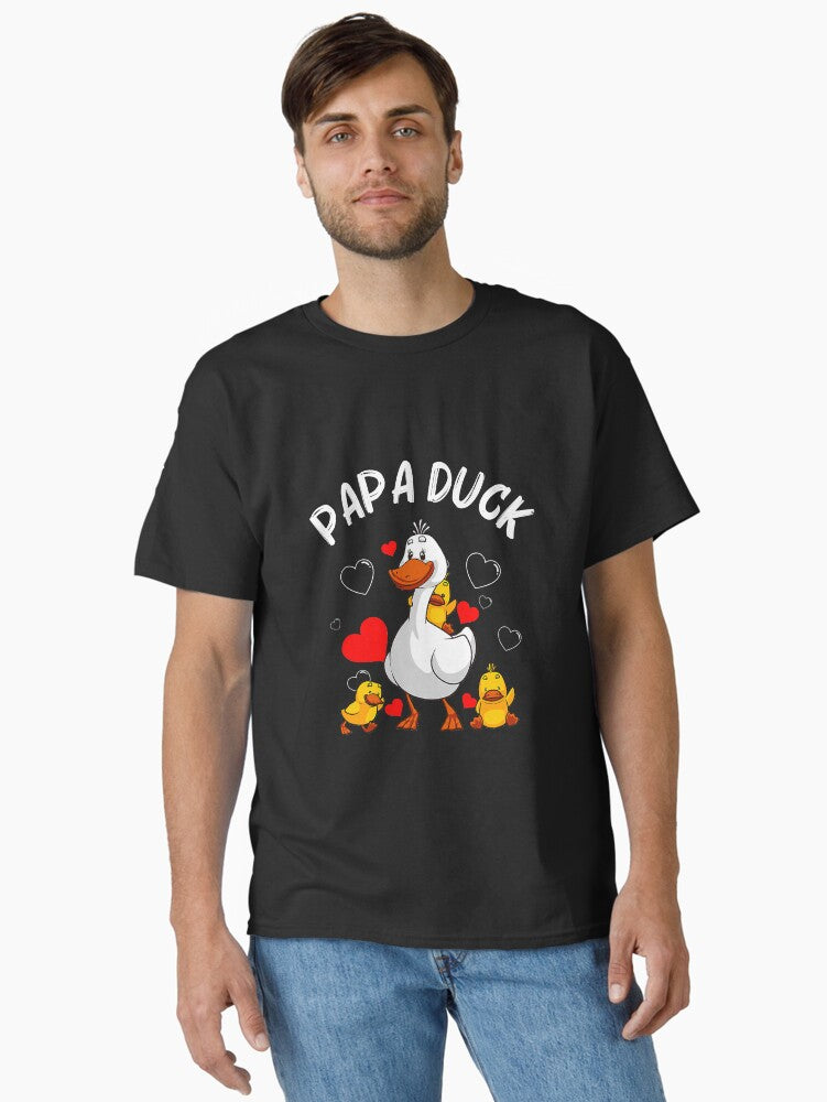 Papa Duck Funny Duck Lover Dad Cool T-Shirt