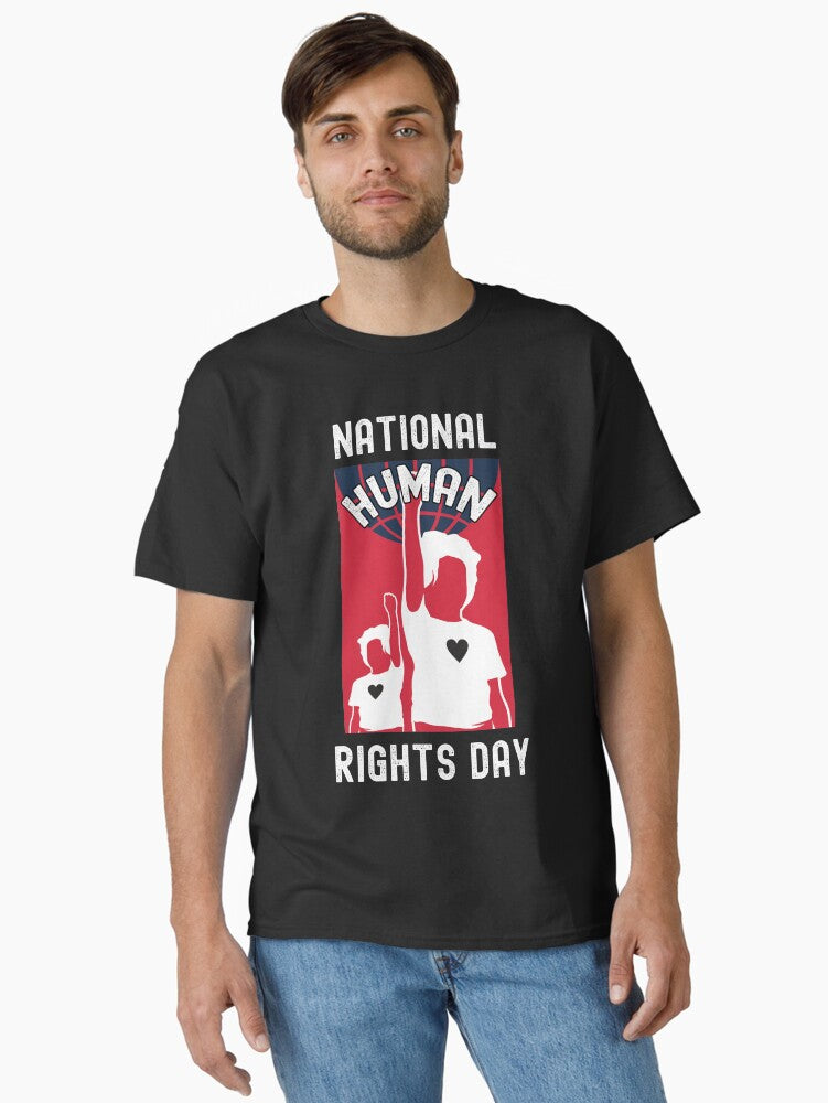 National Human Rights Day Encourage Human Rights Classic T Shirt T Shirt Minimal Style