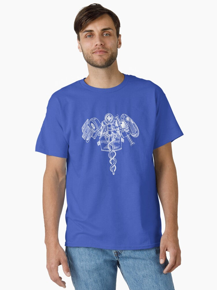 Radiology Caduceus Drawing Classic T-Shirt | Premium Unisex T-Shirt, Trending Graphic Tee