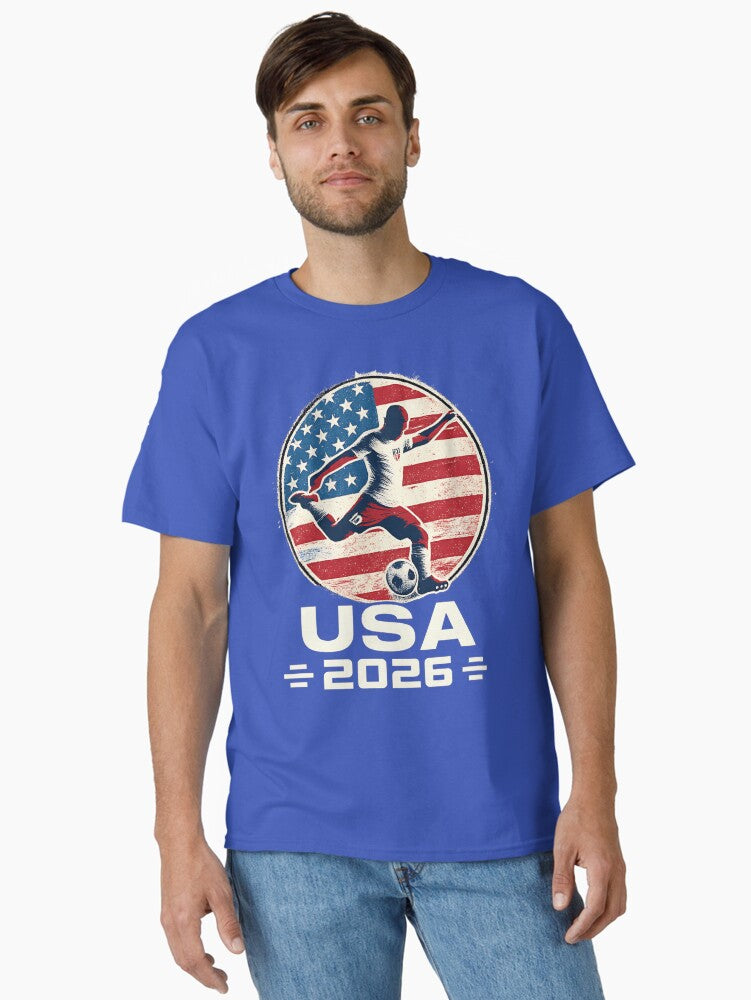 Team USA Flag Soccer Player 2026 Classic T-Shirt