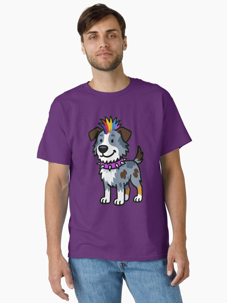 Cool Australian Shepherd punker Classic T-Shirt | Graphic T-Shirt for Unisex