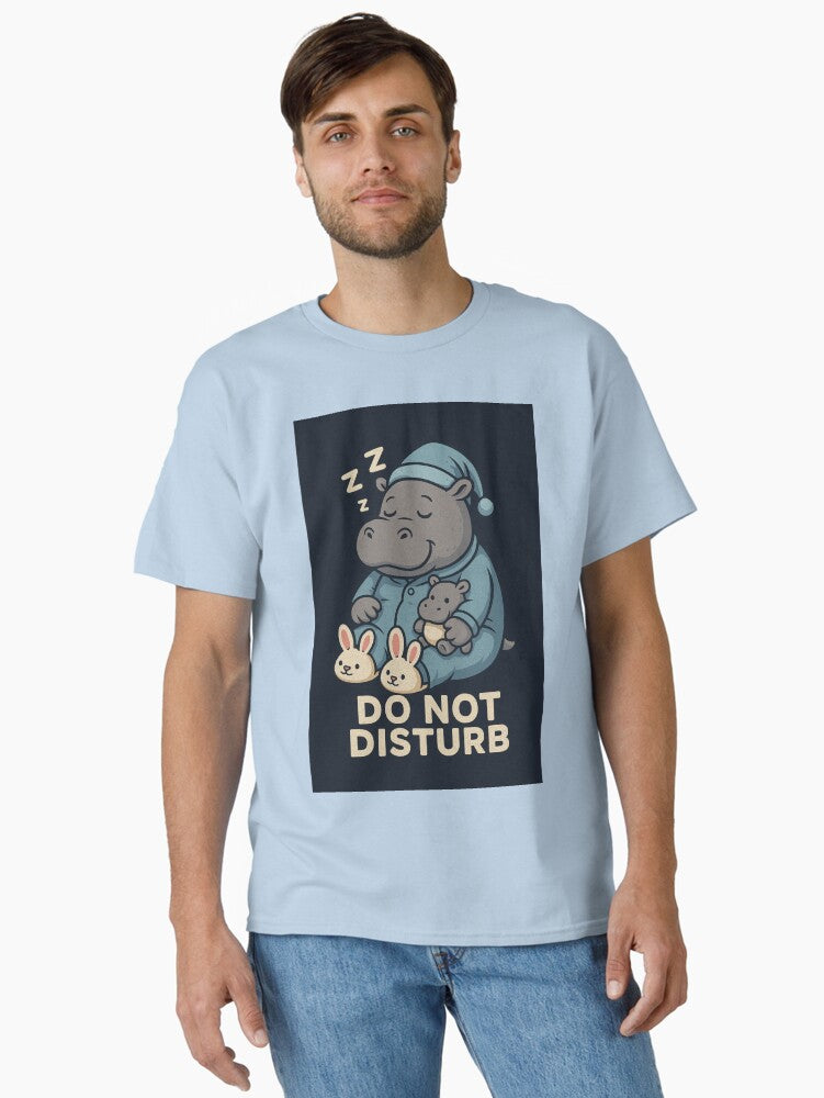 Hippo Pajama Do Not Disturb Classic T-Shirt | Premium Unisex T-Shirt, Trending Graphic Tee
