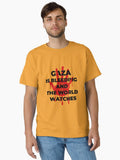 Gaza Is Bleeding And The World Watches Classic T Shirt T Shirt Premium Print