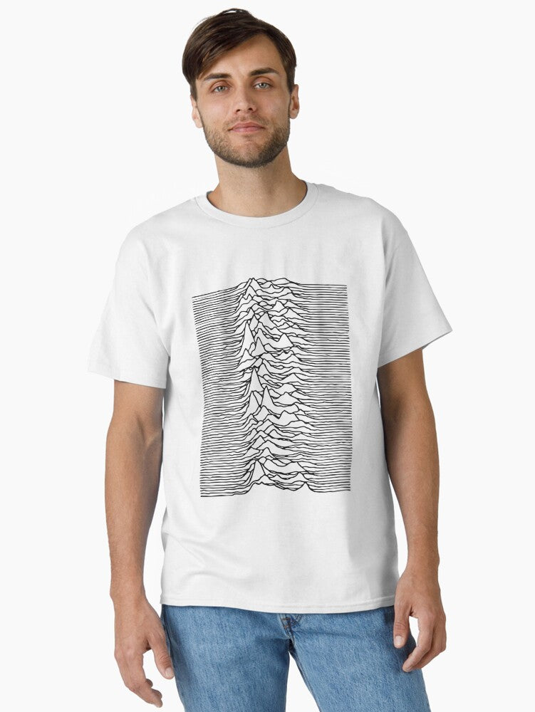 Unknown Pleasures black Classic T-Shirt | Graphic T-Shirt for Unisex