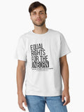 Equal Rights For The Unborn Black Text Classic T Shirt T Shirt Everyday Wear