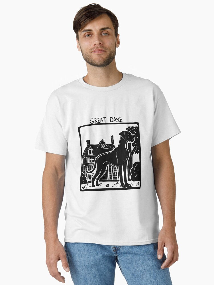 Great Dane Stamp Art T-Shirt