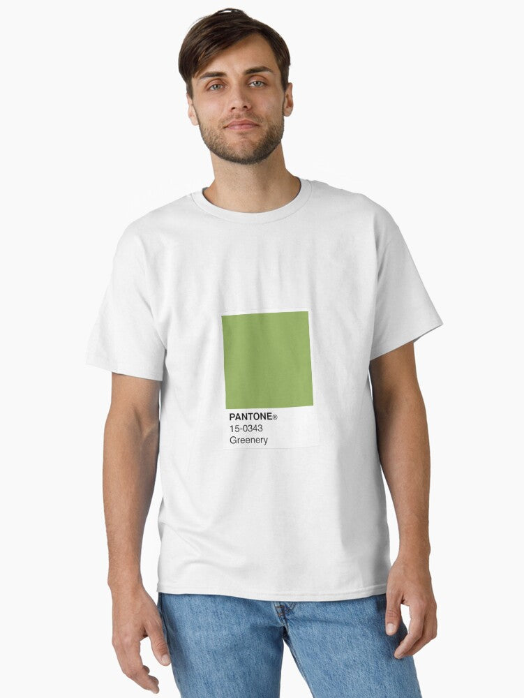 PANTONE 15-0343 Greenery Color Palette Classic T-Shirt | Premium Unisex T-Shirt, Trending Graphic Tee