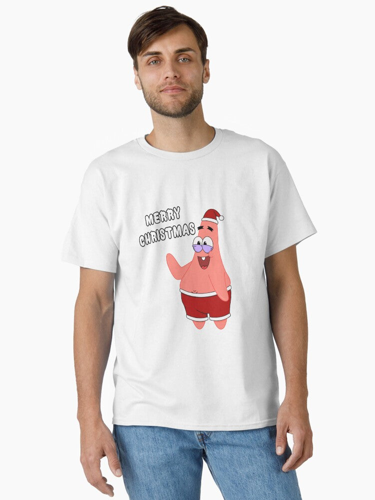 Merry Christmas Patrick Star Classic T-Shirt | Premium Unisex T-Shirt, Trending Graphic Tee