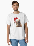 Christmas Highland Cow Classic T-Shirt | Premium Unisex T-Shirt, Trending Graphic Tee