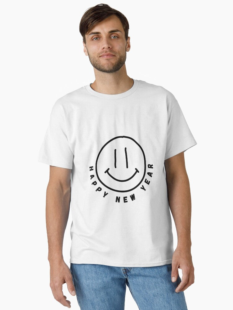 Happy new year T shirt happy 2025 new year Classic T-Shirt | Premium Unisex T-Shirt, Trending Graphic Tee