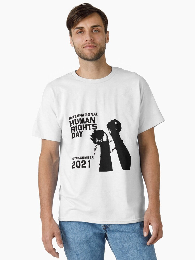 Celebrating International Human Rights Day Classic T Shirt T Shirt Gift Ready