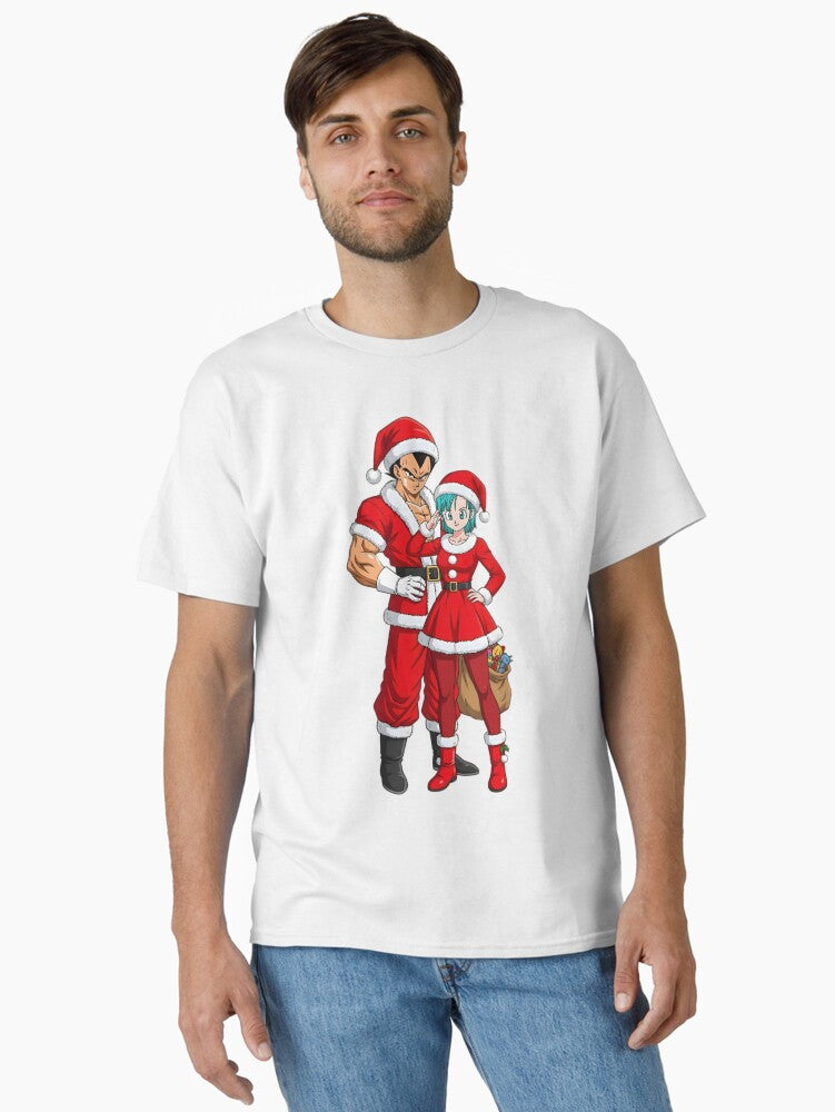 Grumpy Saiyan Christmas Funny Holiday Warrior Art Classic T-Shirt | Graphic T-Shirt for Unisex