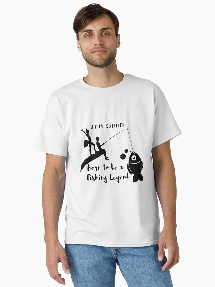 Born to Be a Fishing Legend Happy Summer T-Shirt