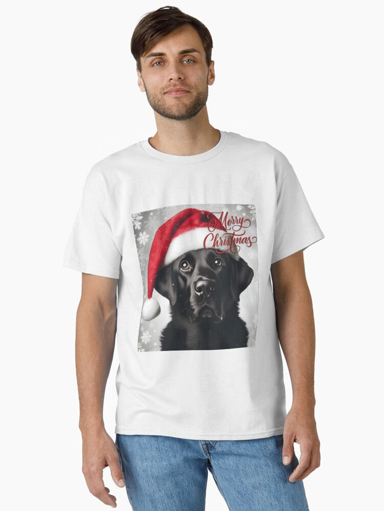 Black Lab Merry Christmas Classic T-Shirt | Premium Unisex T-Shirt, Trending Graphic Tee