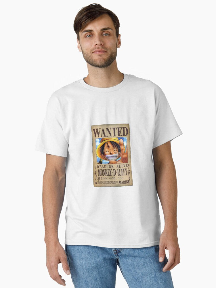 Monkey D luffy wanted poster Classic T-Shirt | Graphic T-Shirt for Unisex