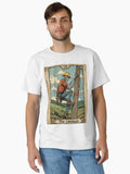 The Lineman – Skeleton Tarot Card Blue Collar Design