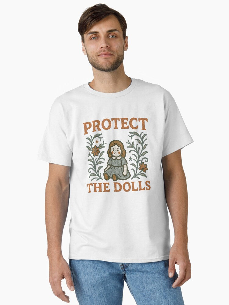 Protect The Dolls Floral Folk Art Classic T Shirt T Shirt Gift Ready