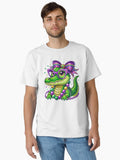 Gator Mardi Gras Mardi Gras Coquette Bow Mardi Gras Kids Mardi Gras Alligator Mardi Beads Louisiana Festival New T Shirt