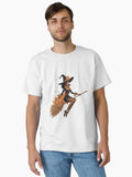 Stylish Witch Pumpkin Halloween Wdnc Vibes T Shirt