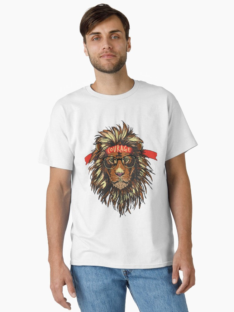 The Courage Lion Classic T-Shirt | Graphic T-Shirt for Unisex