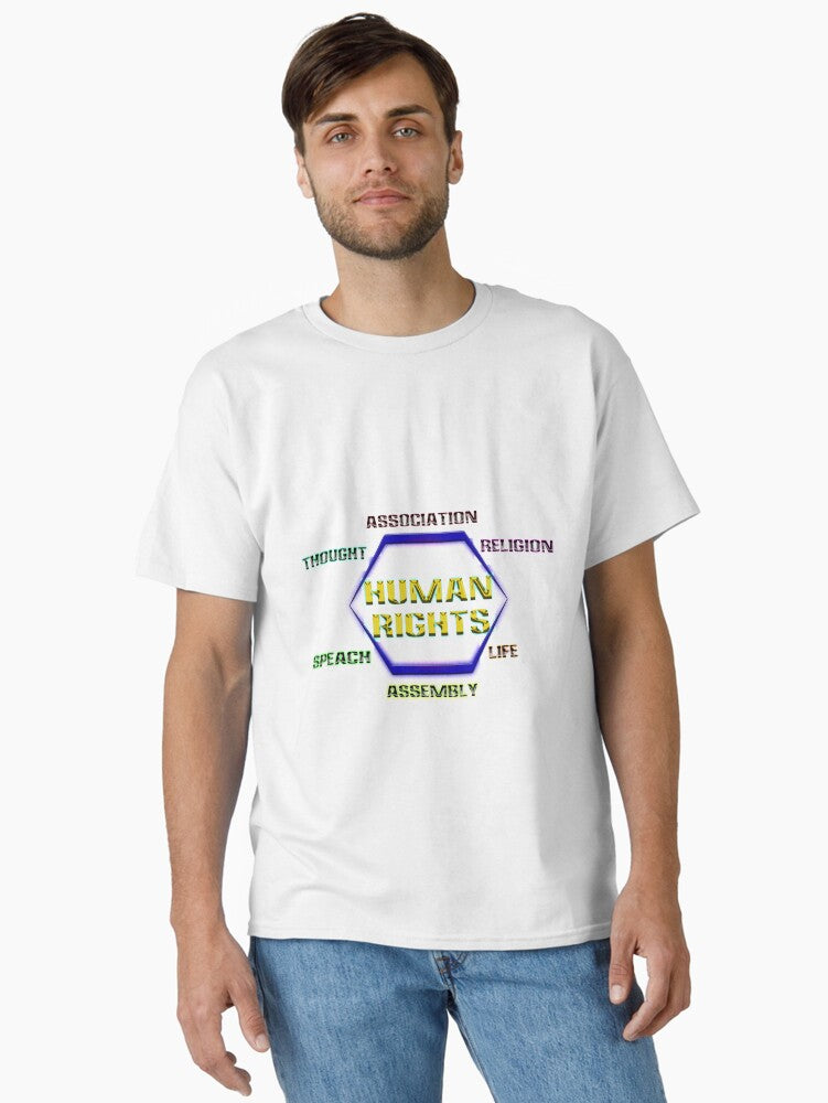 Against The Denial Of Human Rights Classic T Shirt T Shirt Minimal Style