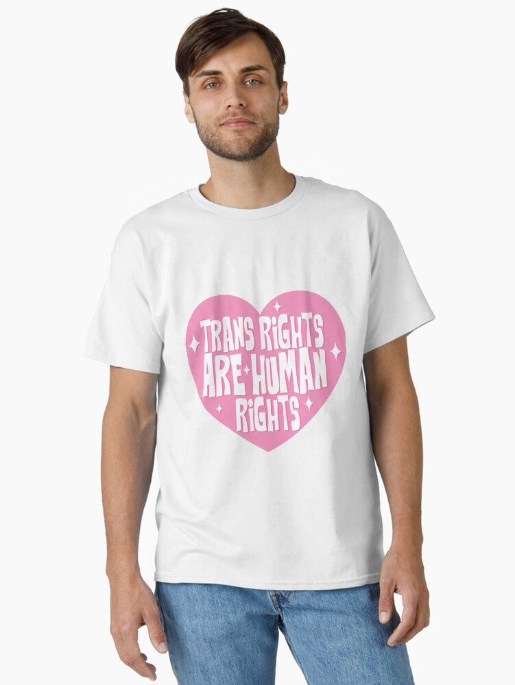 Pink Trans Rights Are Human Rights Classic T Shirt T Shirt Limited Vibe