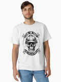 Livin On That Blue Collar Dollar Skull Hard Hat Design