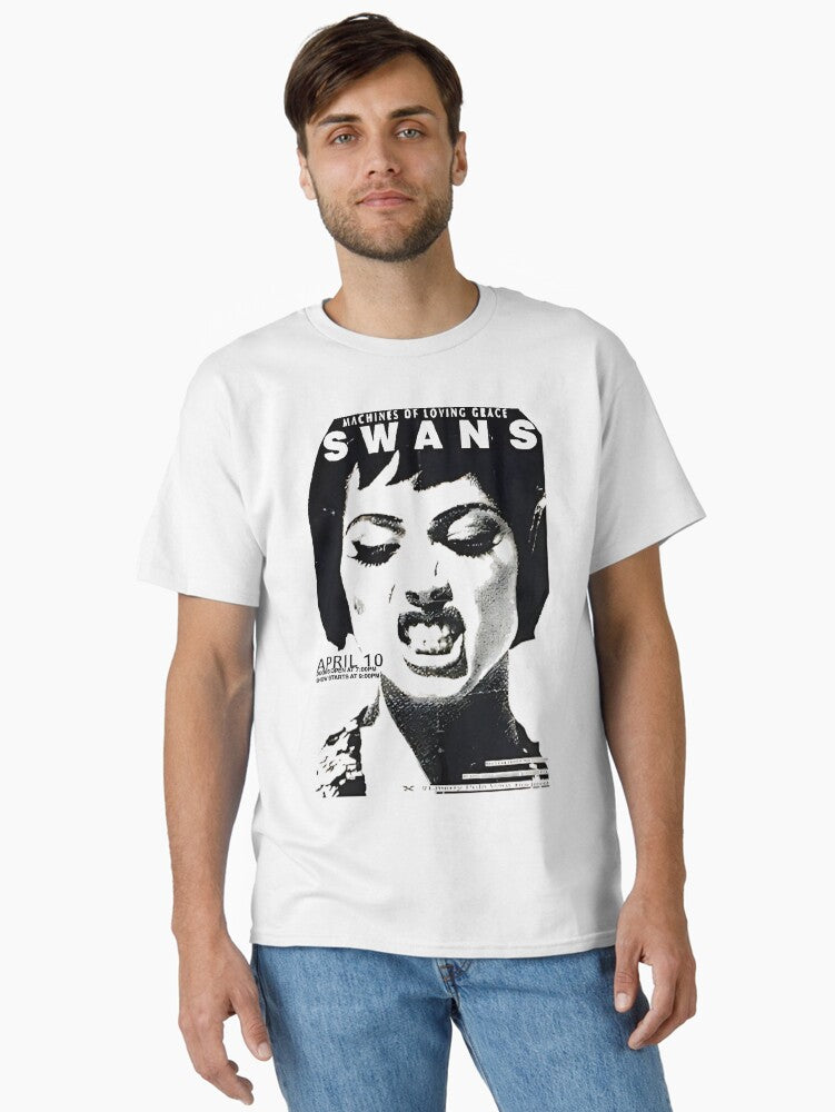 Swans T-shirt - Tour Flyer Classic T-Shirt | Graphic T-Shirt for Unisex