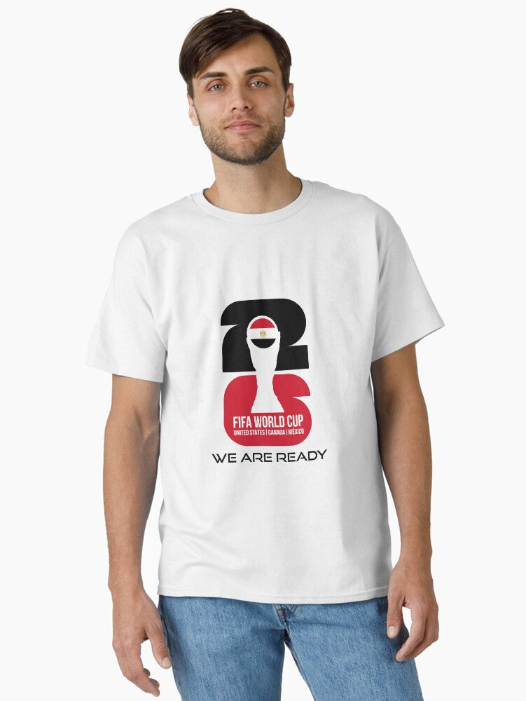 Egypt World Cup 2026 We Are Ready Trophy Sticker Classic T-Shirt