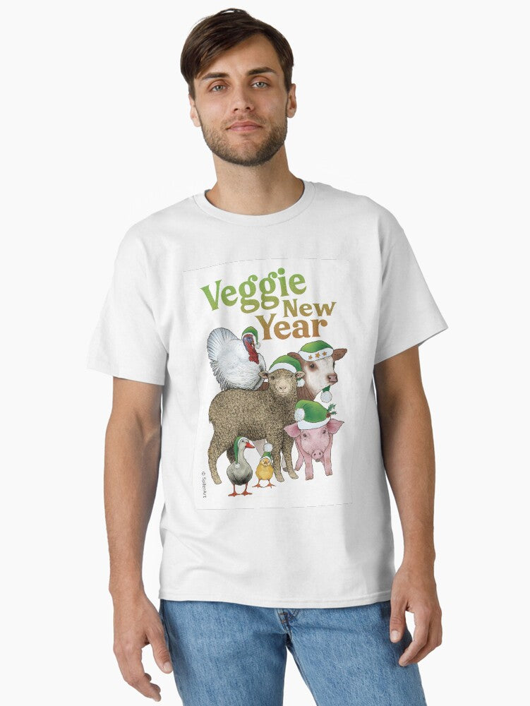 Veggie New Year Classic T-Shirt | Premium Unisex T-Shirt, Trending Graphic Tee