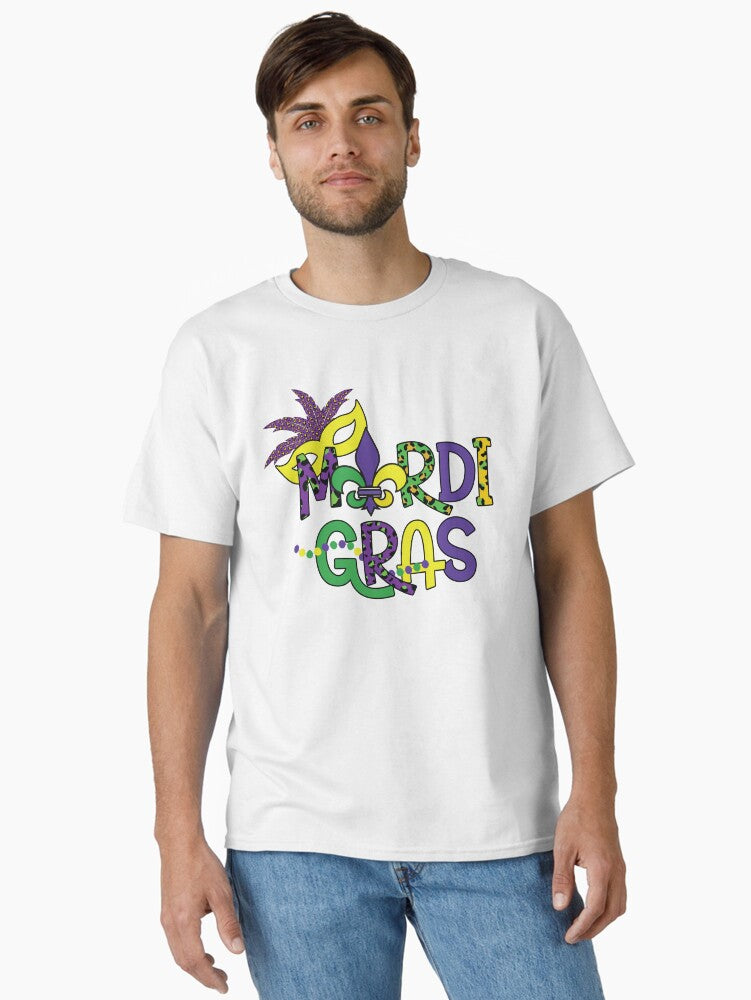 Mardi Gras Animal Print Mardi Gras Mardi Gras Mask Classic T Shirt T Shirt Premium Print