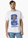 FIFA World Cup 26 Philadelphia Host City Soccer Trophy Classic T-Shirt