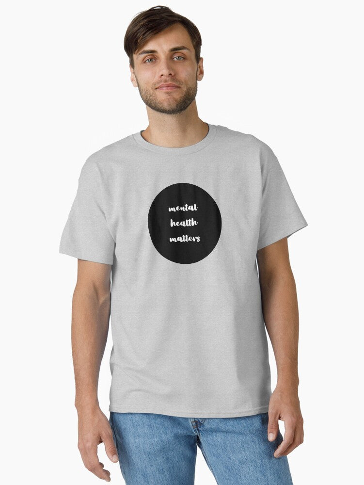 Mental Health Matters Black White T-Shirt