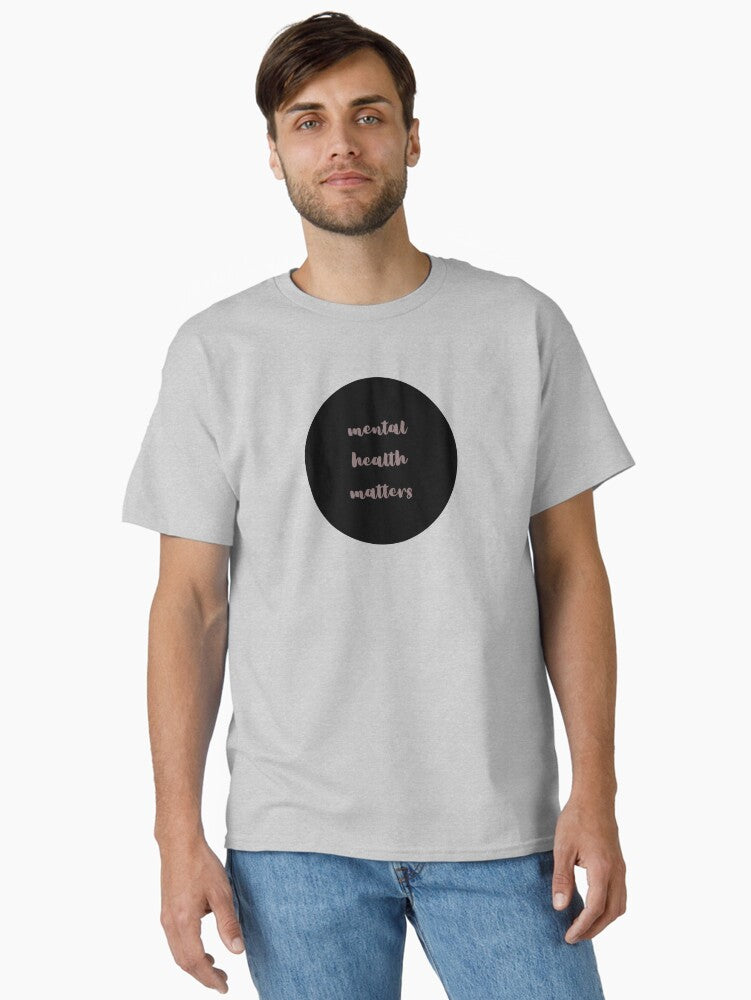 Mental Health Matters Black Pink T-Shirt
