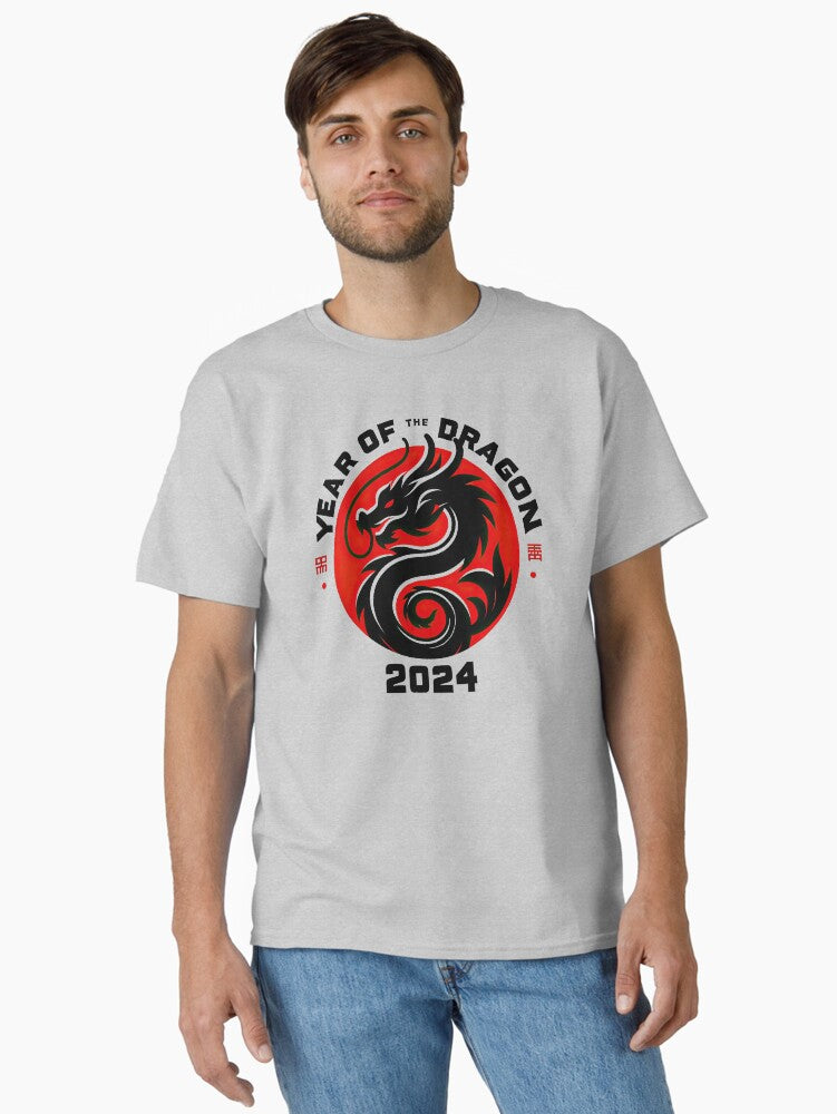 Majestic 2024 Dragon Year Celebration - chinese new year 2024 Classic T-Shirt | Premium Unisex T-Shirt, Trending Graphic Tee