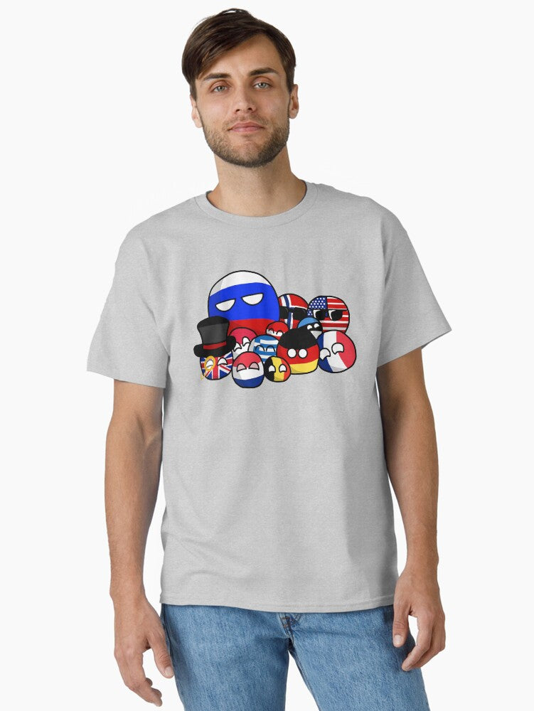 Countryballs Pullover Gifts For Fans For Men and Women Gift Valentine's Day Classic T-Shirt | Premium Unisex T-Shirt, Trending Graphic Tee