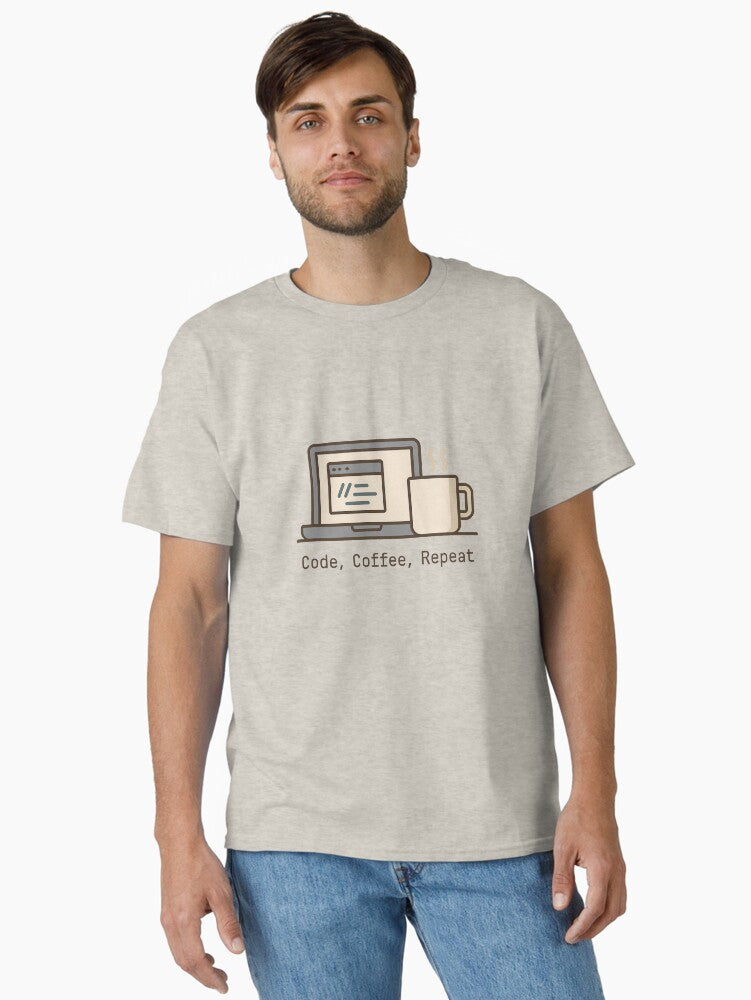 Code Coffee Repeat – Funny Programmer Quote