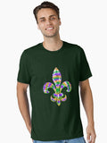Tie Dye Fleur De Lis Mardi Gras Carnival Symbol New Orlean T Shirt Essential T Shirt T Shirt Minimal Style